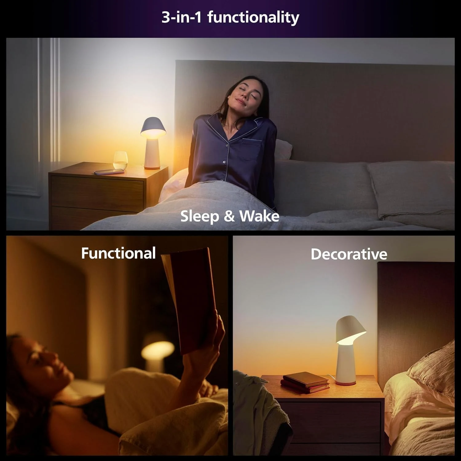 Exact Philips Hue Twilight showing its front reading light and rear ColorCast gradient