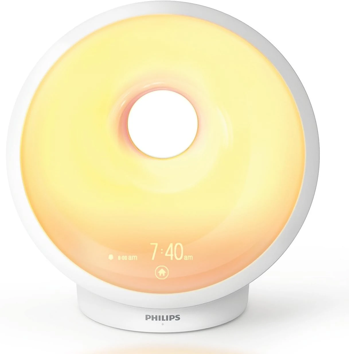 Exact Philips SmartSleep HF3650/60 front product view with its illuminated display