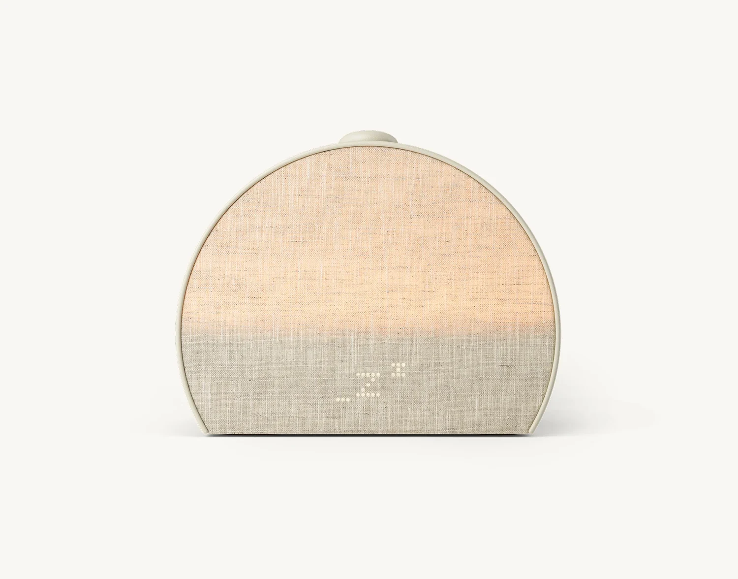 Exact Hatch Sleep Clock front product view with its fabric body and time display