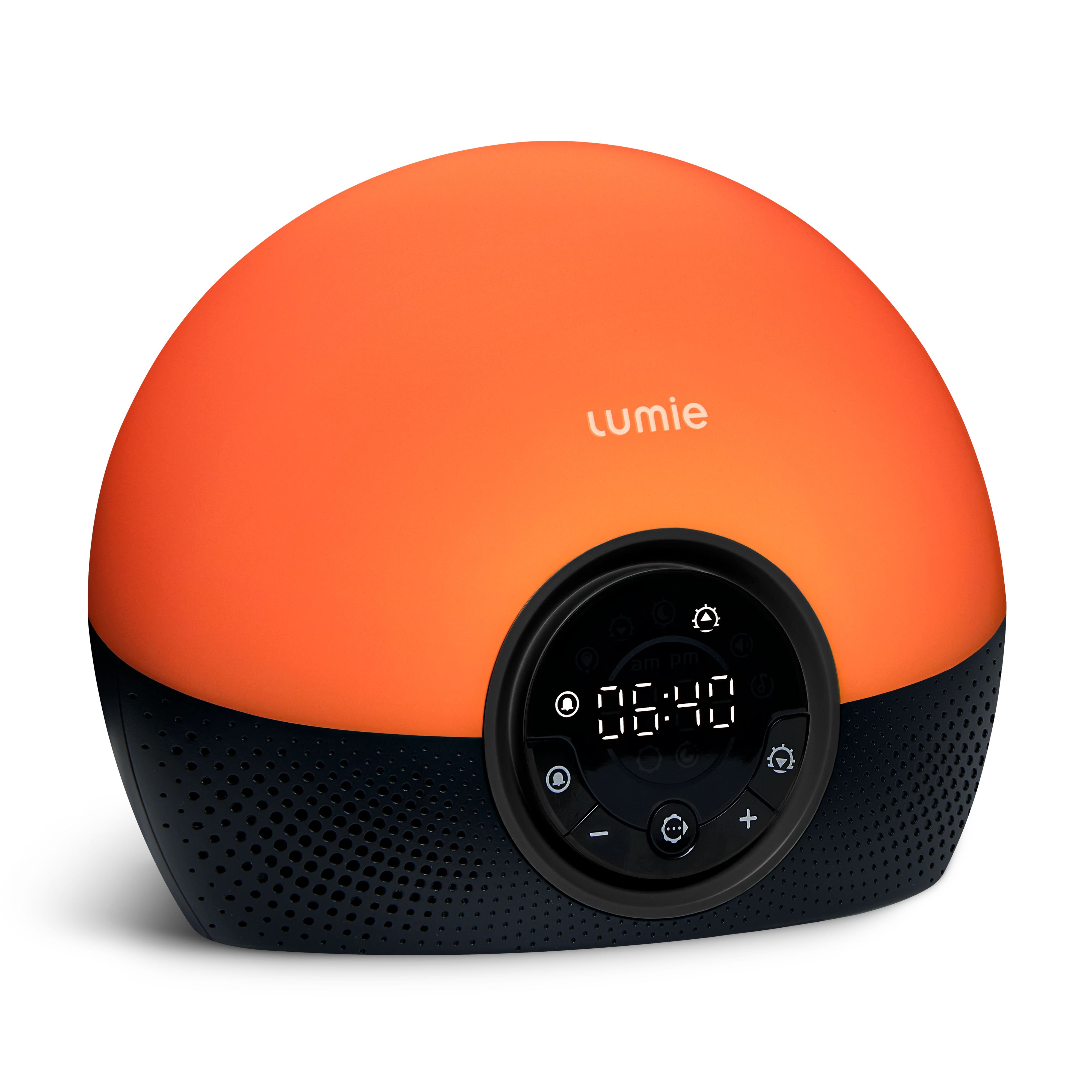 Exact Lumie Bodyclock Glow 150 side view showing its curved light body