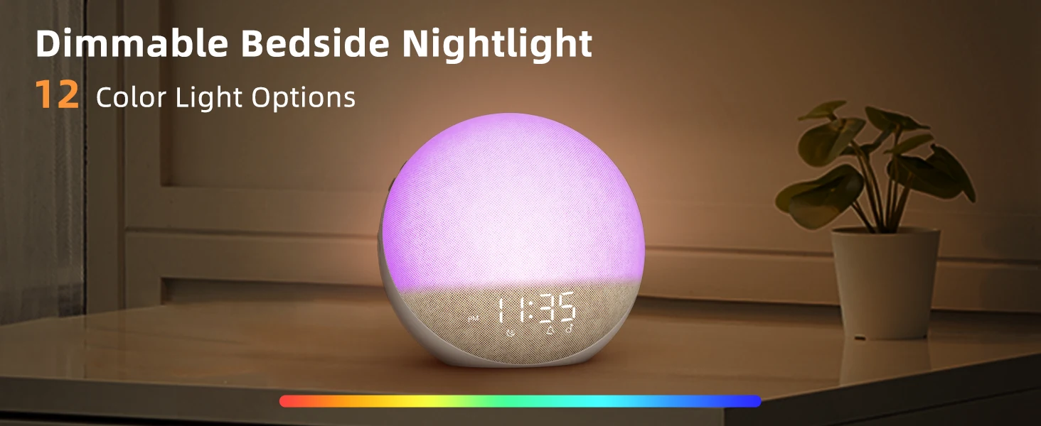 Odokee H03 Putty used as a purple dimmable bedside night-light